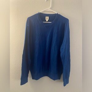 GAP long sleeve blue knit crewneck sweater size L